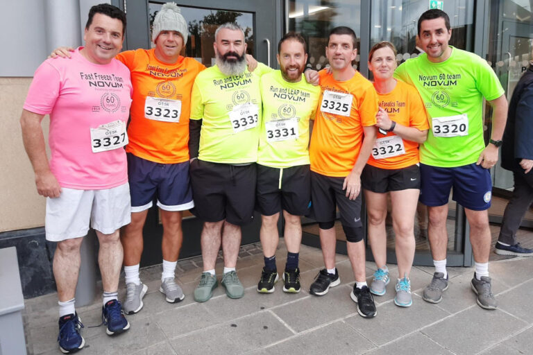 Community Values: The Novum team at a charitable sporting event